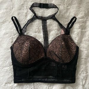 Victoria’s Secret black lace bra/ bustier 34D